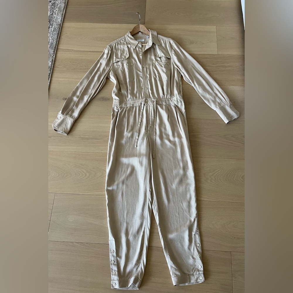 Equipment Armeria Jumpsuit- beige size 10 like new